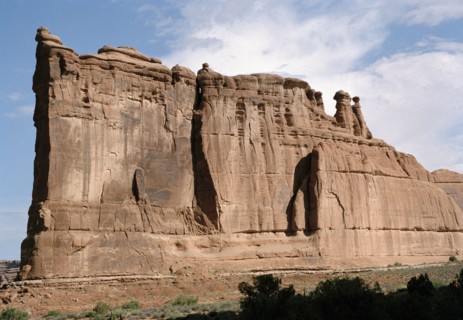 USA, Utah, Arches National Park, The Tower of Babel rock formation