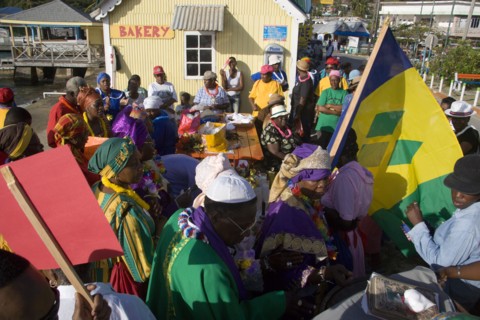 WEST INDIES, St Vincent & The Grenadines, Union Island, The Baptist congregation in Clifton at