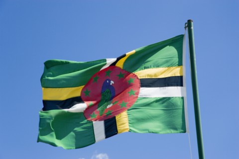 WEST INDIES, Dominica, The national flag of Dominica