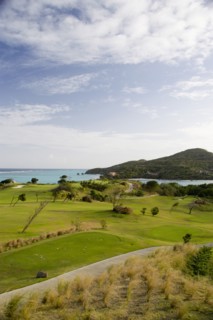 WEST INDIES, St Vincent & The Grenadines, Canouan, Raffles Resort showing part of the Trump