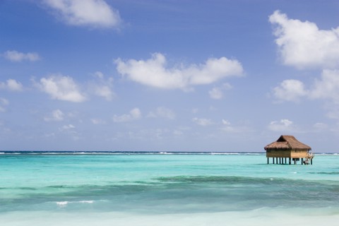 WEST INDIES, St Vincent & The Grenadines, Canouan, Amrita Spa offshore treatment rooms off Godahl