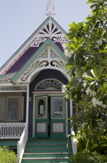 WEST INDIES, St Vincent & The Grenadines, Mustique, Chattel house shop in Britannia Bay