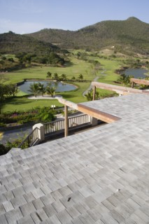 WEST INDIES, St Vincent & The Grenadines, Canouan, The Trump International Golf Course from the