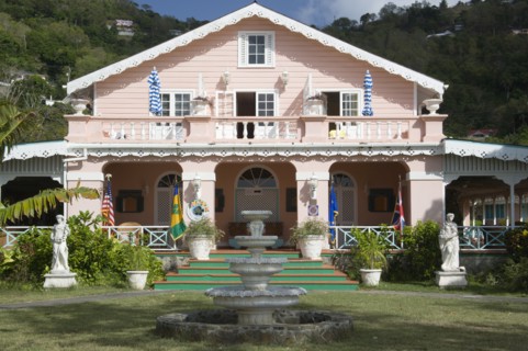 WEST INDIES, St Vincent & The Grenadines, Bequia, "The restored Plantation House Resort in Port