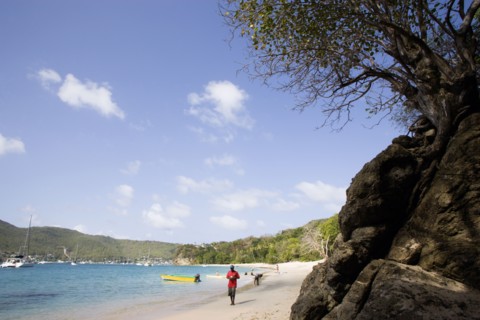 WEST INDIES, St Vincent & The Grenadines, Bequia, Princess Margaret beach