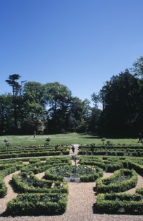 UNITED KINGDOM, Channel Islands, Guernsey, "Castel, Saumarez Park. Formal topiary display."