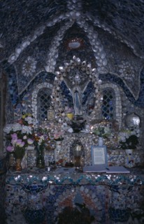UNITED KINGDOM, Channel Islands, Guernsey, St Andrews. Les Vauxbelets.The Little Chapel. Interior