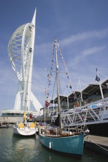 ENGLAND, Hampshire, Portsmouth, The Spinnaker Tower the tallest public viewing platforn in the UK