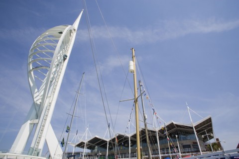 ENGLAND, Hampshire, Portsmouth, The Spinnaker Tower the tallest public viewing platforn in the UK