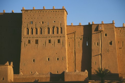MOROCCO, Ouarzazate, Kasbah Taorirt .  Nineteenth century kasbah of the el-Glaoui dynasty.