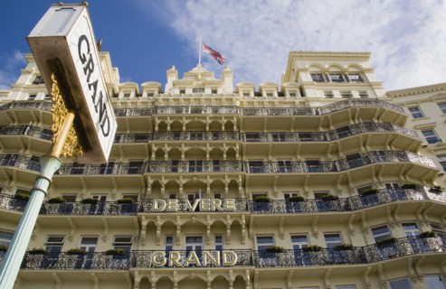 ENGLAND, East Sussex, Brighton, The De Vere Grand Hotel on the seafront