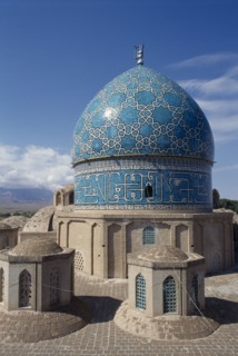 IRAN, Kerman Province, Mahan, Safavid Cupola. Tomb of the Sufi Dervish Shah Nematollah Vali.