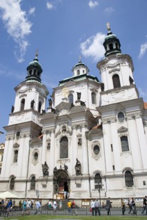 CZECH REPUBLIC, Bohemia, Prague, The 18th Century Baroque Church of St Nicholas in the Old Town