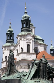CZECH REPUBLIC, Bohemia, Prague, "The monument to the 15th Century religious reformer and local