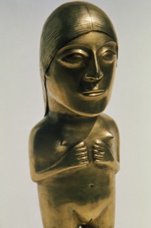 PERU, Arts, Inca period rare ceremonial statue of pure gold measuring 30 cm high and dating from