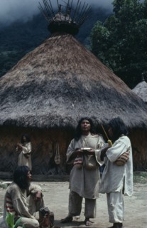 COLOMBIA, Sierra Nevada de Santa Marta, Sierra Chendukua , Chendukua traditional village Kogi