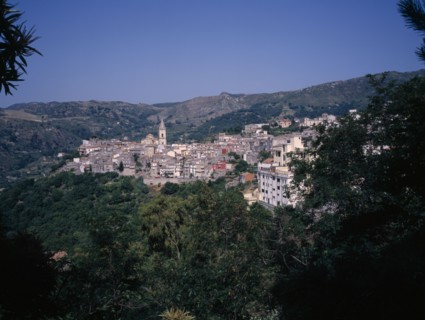 ITALY, Sicily, Messina, Village of Novara di Sicilia situated 650 meters above sea level.