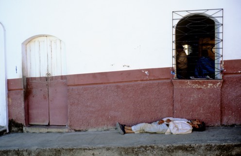 EL SALVADOR, Suchitoto, "In the heart of this old colonial town lies a colourful backstreet. The