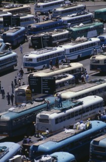 ZIMBABWE, Harare, Mbare central bus depot.