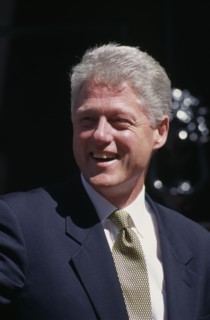 USA, People, Politics, Portrait of former president Bill Clinton.