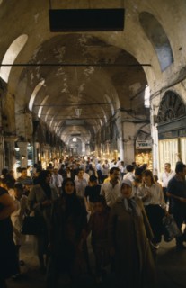 TURKEY, Istanbul, Crowds in the Great Bazaar.