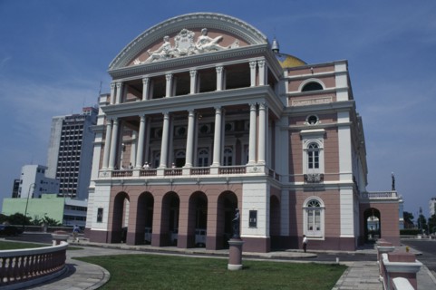 BRAZIL, Amazonas, Manaus, Opera House exterior
