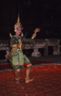 CAMBODIA, Siem Reap, Angkor Wat, Classical Temple Dancer performing