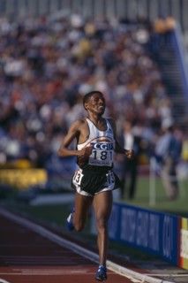 SPORT, Athletics, Track, Haile Gebre Selassie. Ethiopian athlete.