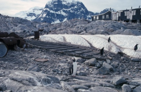 ANTARCTICA, Peninsula Region,  Goudier Island, Port Lockroy. British Base abandoned in 1964 with