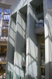 ENGLAND, Essex, Thurrock, Lakeside Shopping Centre main elevators.