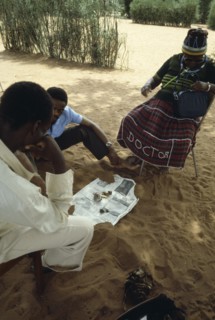 BOTSWANA, Medical, Traditional healer divining.