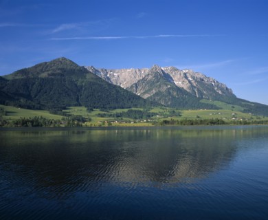 AUSTRIA, Pyramidenspitze, Kaisergebirge Mountains, "East of Kufstein, Zahmer Kaiser. Overlooking