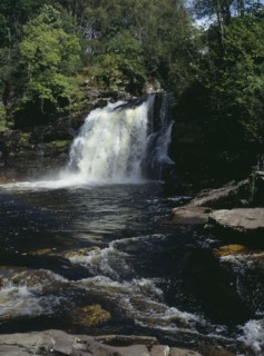 SCOTLAND, Central , Stirling, "The Falls of Falloch, the river runs South into Loch Lomond, South