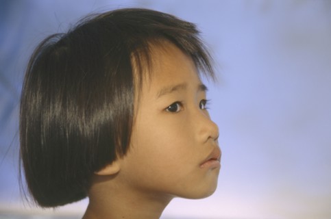 THAILAND, Khao Lak , Portrait of a Tsunami orphan.