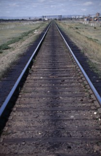 MONGOLIA, Transport, Train, Single track railway line.