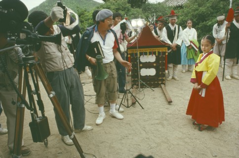 SOUTH KOREA, Seoul, "Filming period drama.  Director, cameraman and actors."