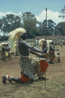 RWANDA, Festivals, All male traditionally adorned Tutsi intore dancers characterised by coordinated
