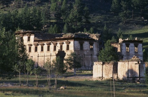 MONGOLIA, Kentii Province, Baldan Baraivan, Ruins of the Yellow Temple in Buddhist monastery