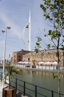 ENGLAND, Hampshire, Portsmouth, The Spinnaker Tower the tallest public viewing platforn in the UK