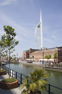 ENGLAND, Hampshire, Portsmouth, The Spinnaker Tower the tallest public viewing platforn in the UK
