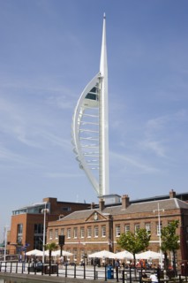 ENGLAND, Hampshire, Portsmouth, The Spinnaker Tower the tallest public viewing platforn in the UK