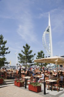 ENGLAND, Hampshire, Portsmouth, The Spinnaker Tower the tallest public viewing platforn in the UK
