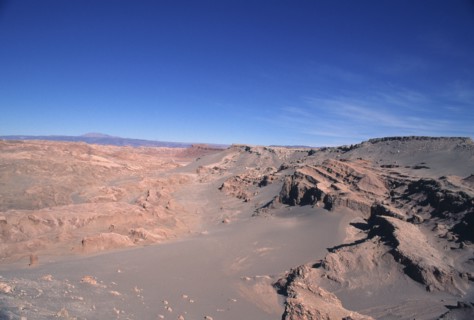 CHILE, Antofagasta, Atacama , "Moon Valley, desert landscape."