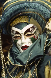 CROATIA, Kvarner, Rijeka, "Mask carnival Venetian style mask Held on the Sunday before Ash