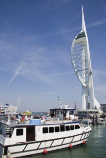 ENGLAND, Hampshire, Portsmouth, The Spinnaker Tower the tallest public viewing platforn in the UK