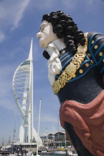 ENGLAND, Hampshire, Portsmouth, The Spinnaker Tower the tallest public viewing platforn in the UK