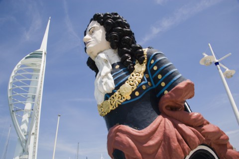 ENGLAND, Hampshire, Portsmouth, The Spinnaker Tower the tallest public viewing platforn in the UK