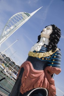 ENGLAND, Hampshire, Portsmouth, The Spinnaker Tower the tallest public viewing platforn in the UK