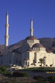 OMAN, Muscat, Mosque in a residential area.