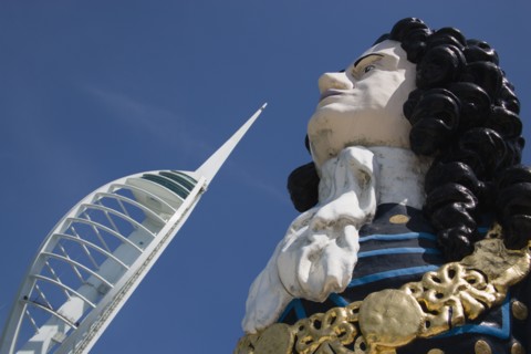 ENGLAND, Hampshire, Portsmouth, The Spinnaker Tower the tallest public viewing platforn in the UK
